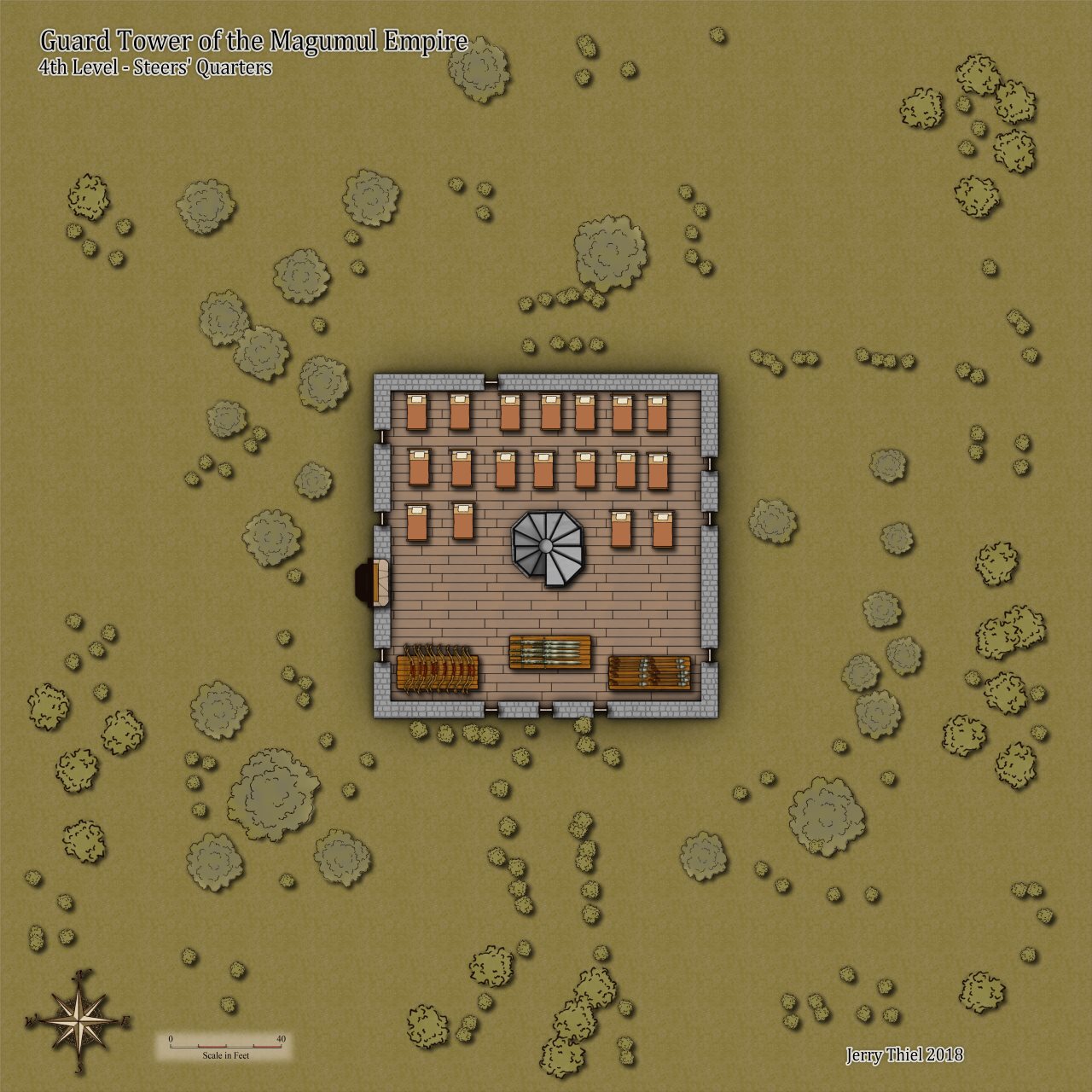 Nibirum Map: guard tower 4th floor by Jerry Thiel